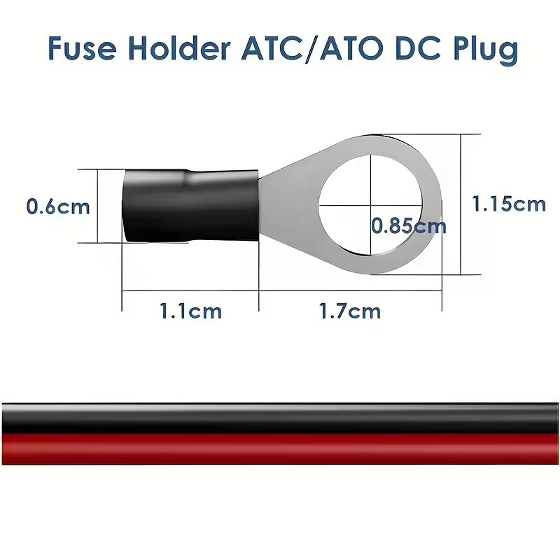 Câble d’Alimentation avec Porte-Fusible Auto 5