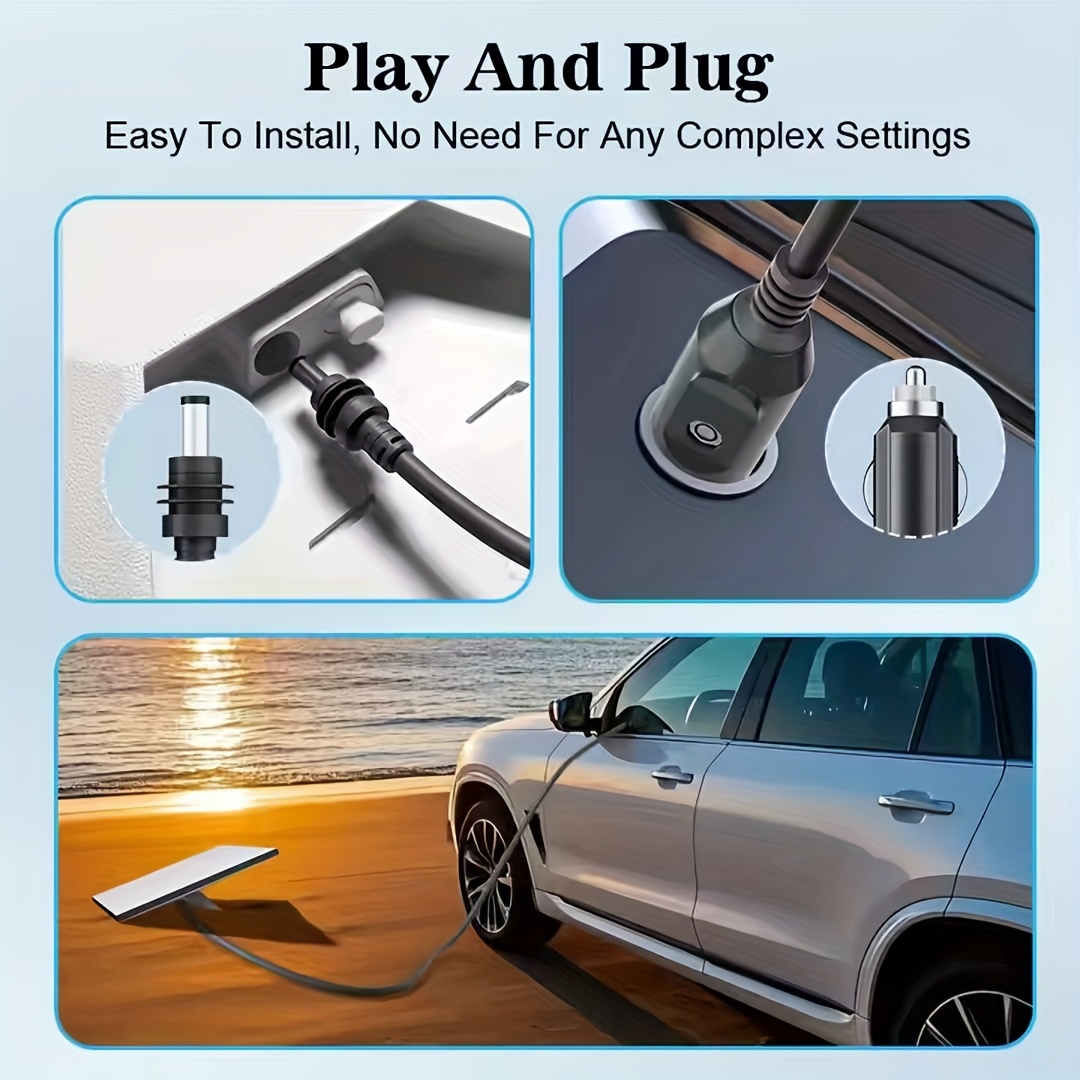 Câble d'alimentation compatible avec les accessoires Starlink Mini, 12-24V 60W, câble de puissance DC Starlink Mini, compatible avec les accessoires Starlink Mini, 18AWG, options de longueur 2m/3m/5m, noir et gris. – Image 6