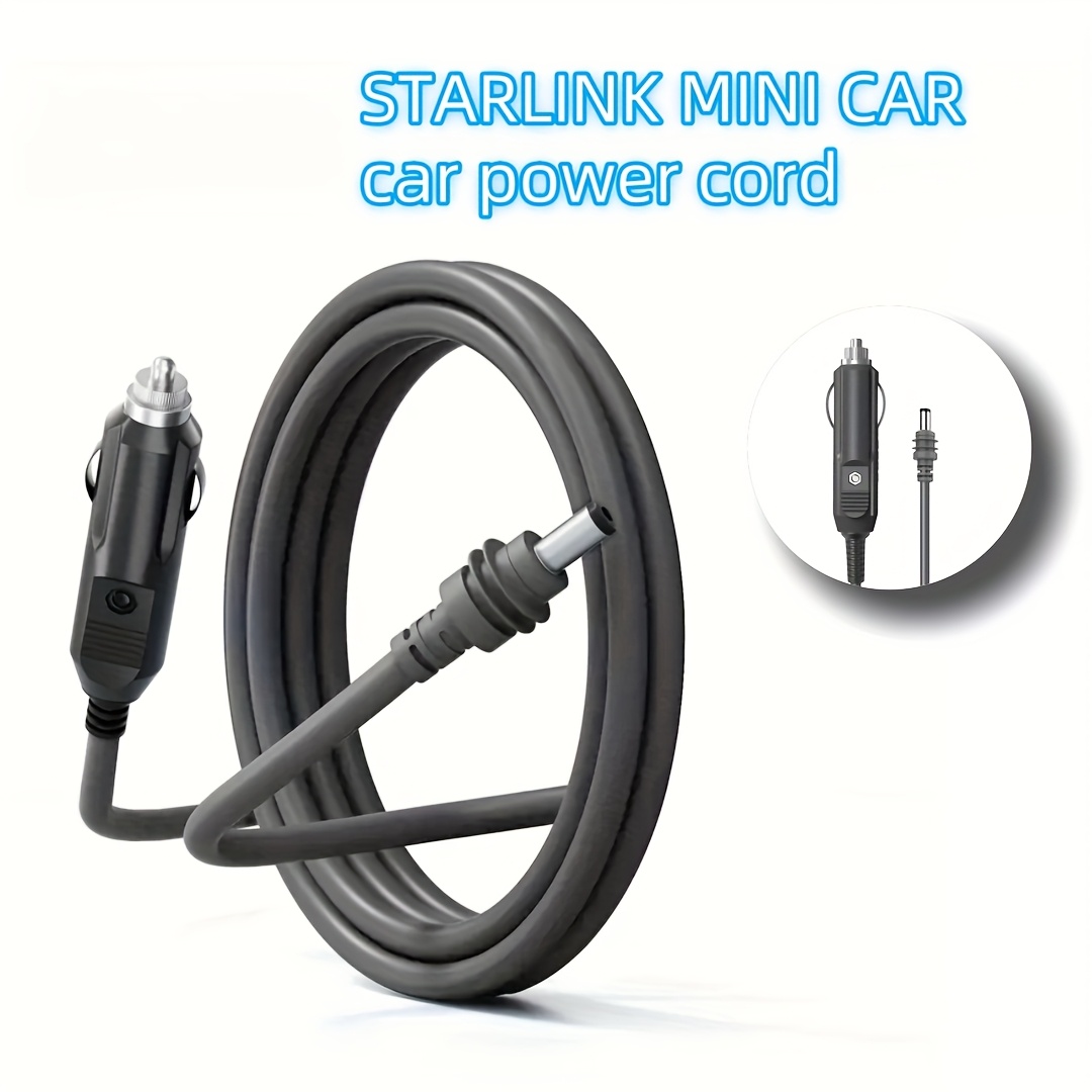 Câble d'alimentation compatible avec les accessoires Starlink Mini, 12-24V 60W, câble de puissance DC Starlink Mini, compatible avec les accessoires Starlink Mini, 18AWG, options de longueur 2m/3m/5m, noir et gris. – Image 9