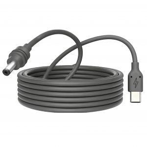 Câble d'alimentation portable USB Type-C vers DC avec extension optionnelle de 3 ou 5 mètres, compatible avec les power banks 100W et chargeurs PD, conçu pour Starlink Mini