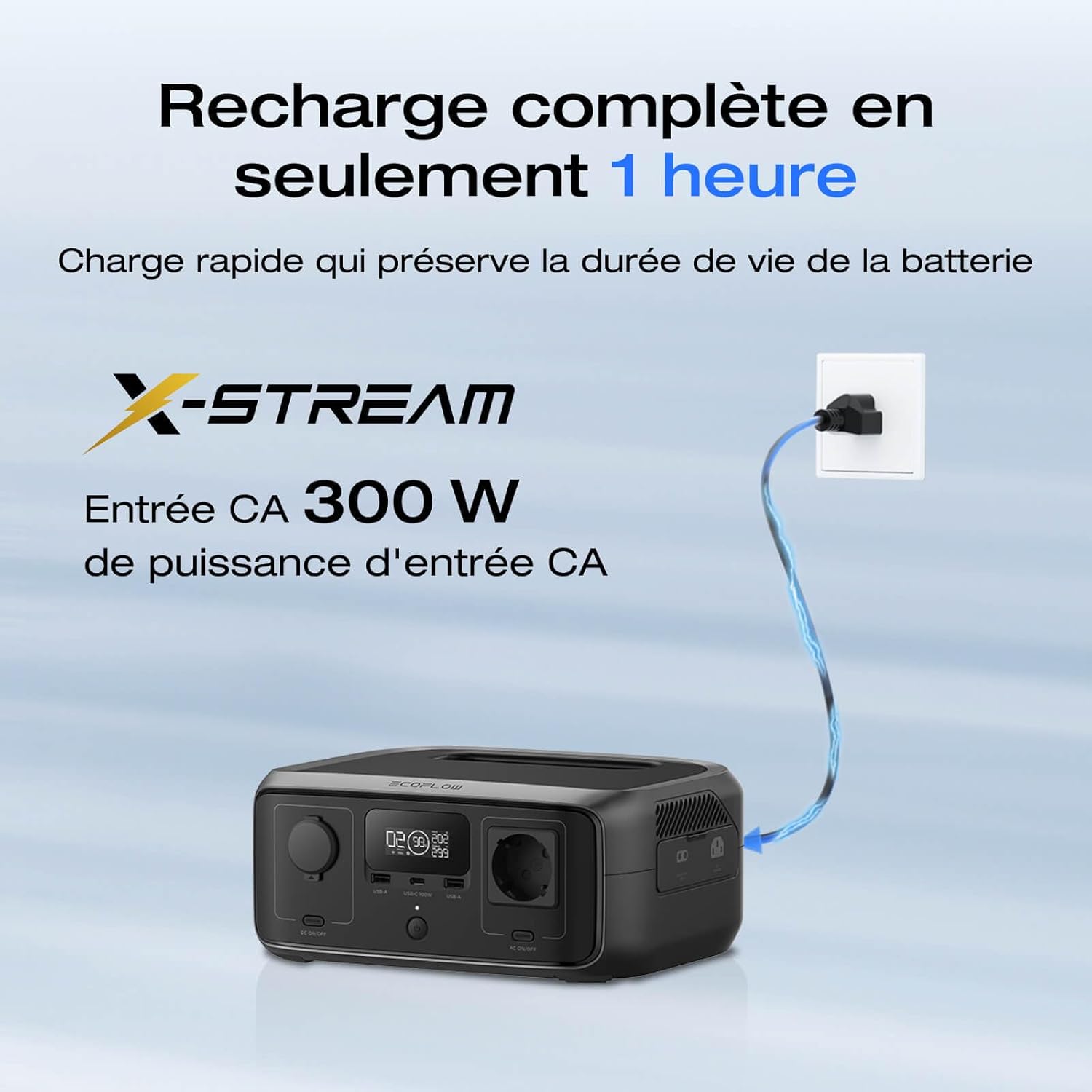 EcoFlow RIVER 3 – Station électrique portable 245 Wh, 600 W, UPS 10 ms, recharge rapide pour maison, camping et véhicules – Image 4