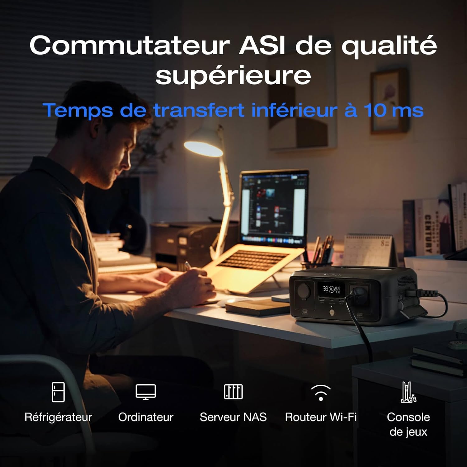 EcoFlow RIVER 3 – Station électrique portable 245 Wh, 600 W, UPS 10 ms, recharge rapide pour maison, camping et véhicules – Image 9