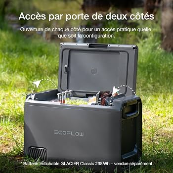 ❄️ EcoFlow GLACIER Classic 35L – Réfrigérateur & Congélateur Portable